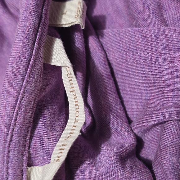 Soft Surroundings‎ Lisabetta Cowl Neck Tunic Top Grape Heather Purple L - Picture 2 of 6